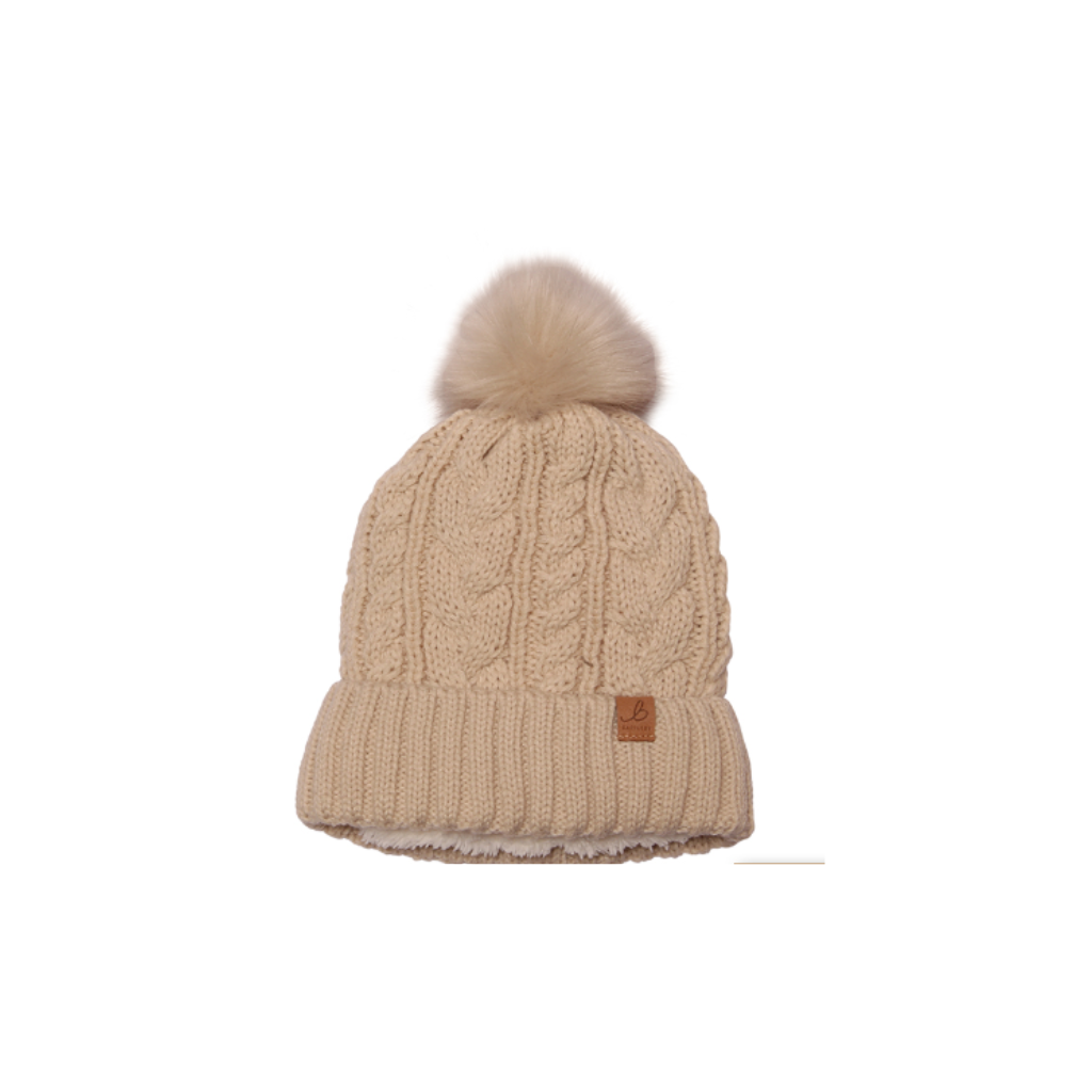 Waterproof Stone Pom Pom Beanie