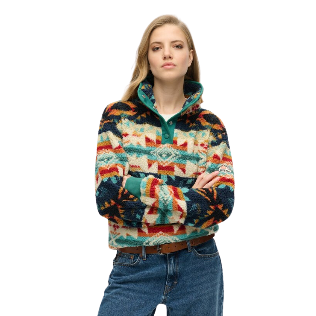 Superdry Super Soft Teal Fleece Jumper