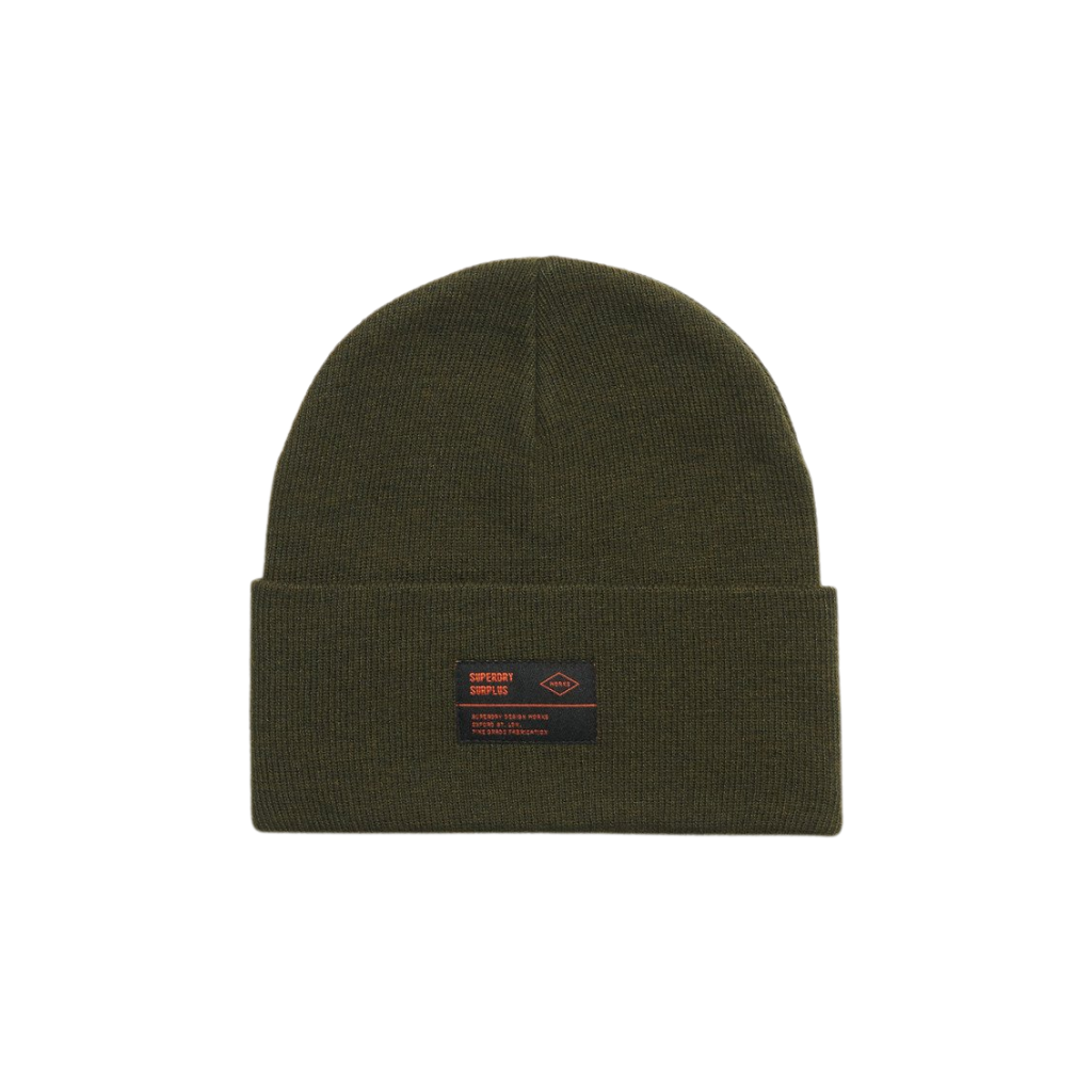 Superdry Surplus Olive Green Knitted Beanie