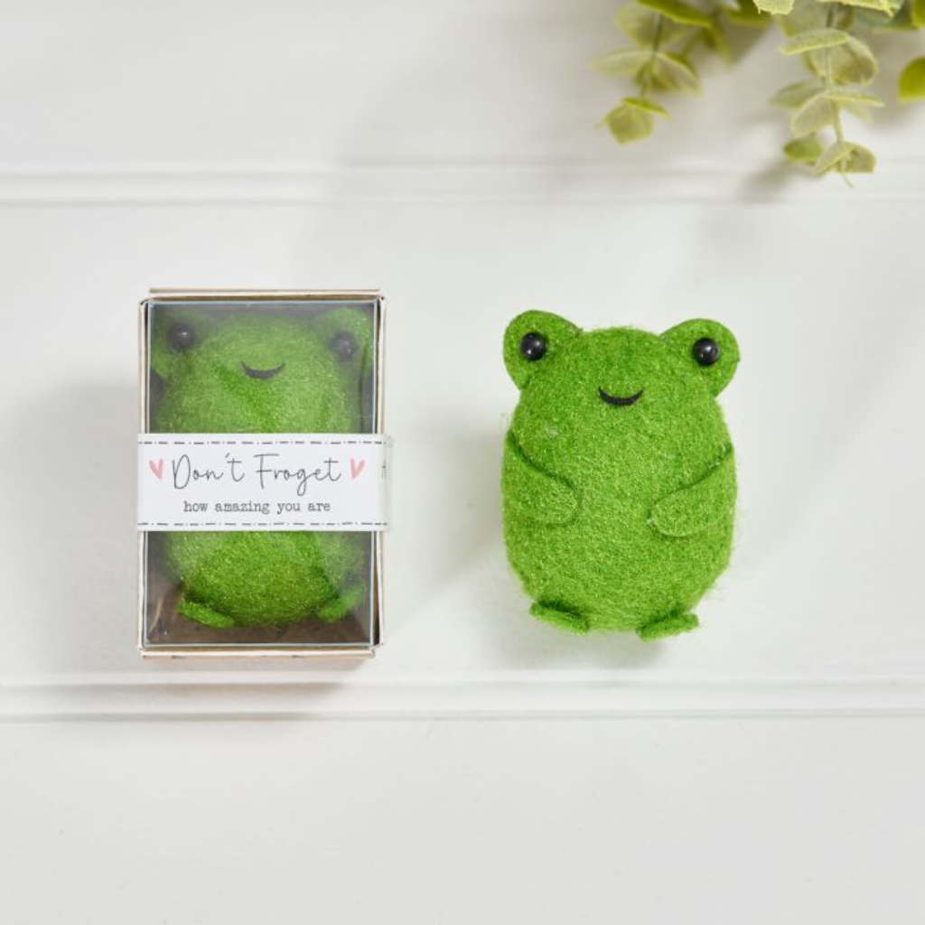 Frog Felt Pocket Keepsake