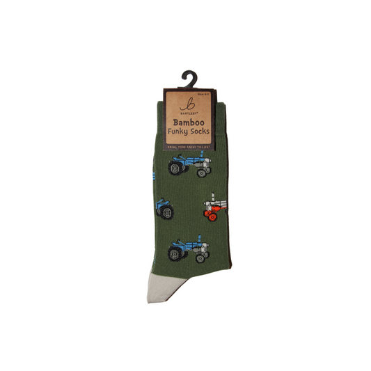 Bamboo Vintage Tractors Socks