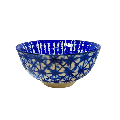 Blue & White Tie Dye Dip Bowl (15cm)