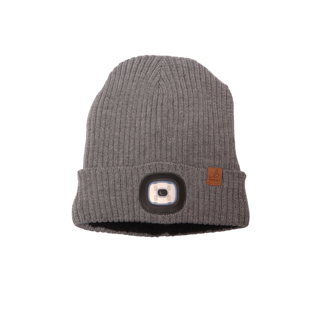 Grey LED Light Waterproof Beanie