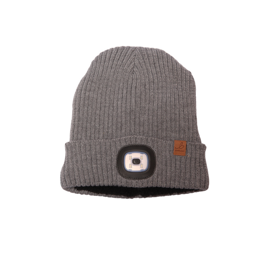 Grey LED Light Waterproof Beanie