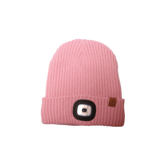 Pink LED Light Waterproof Beanie