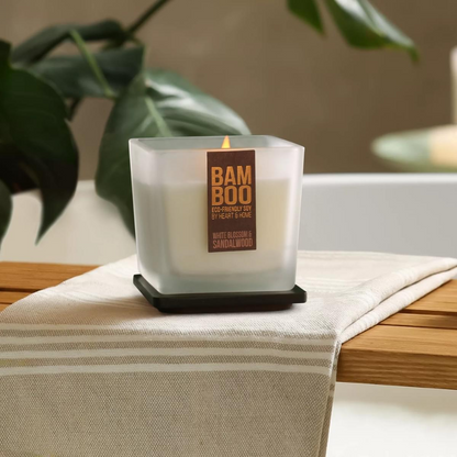 White Blossom and Sandalwood Eco Soy Candle