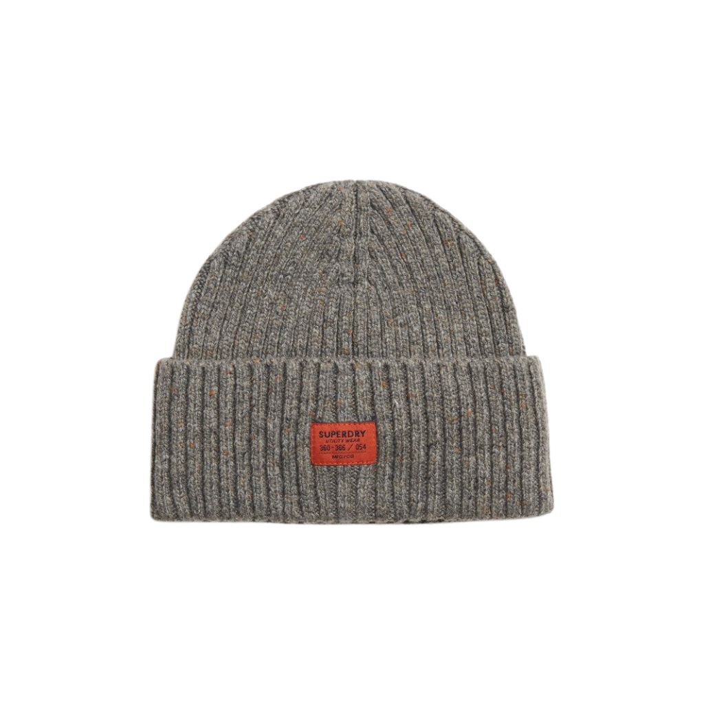 Superdry Workwear Grey Knitted Beanie