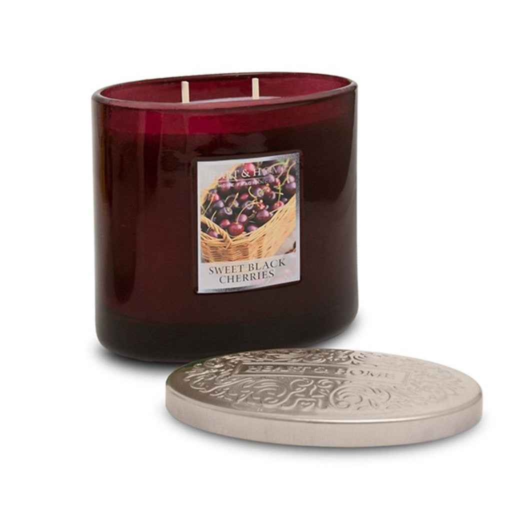 Sweet Black Cherry Double Wick Candle