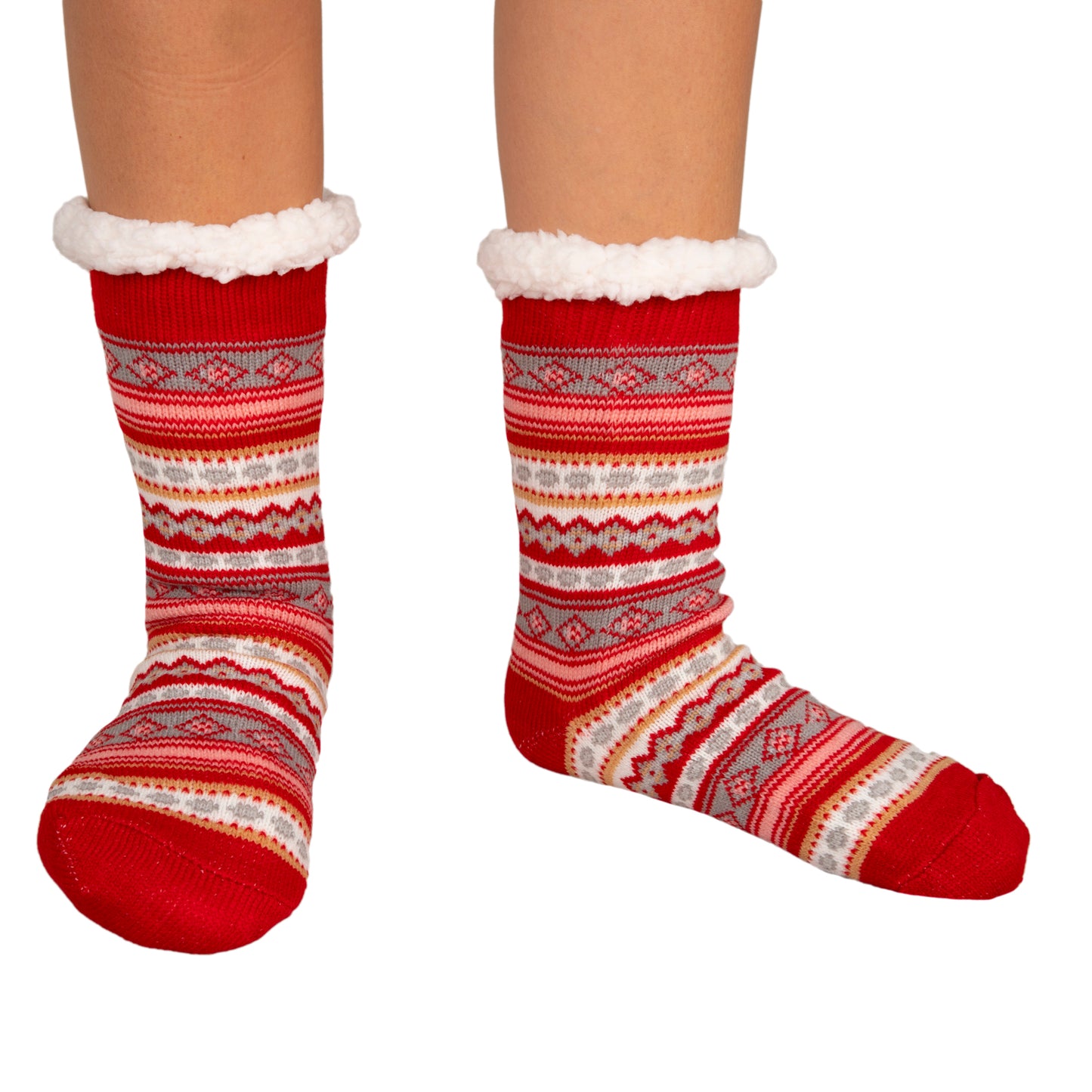 Sherpa Scarlet Slipper Socks