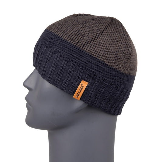 Grey & Navy Beanie