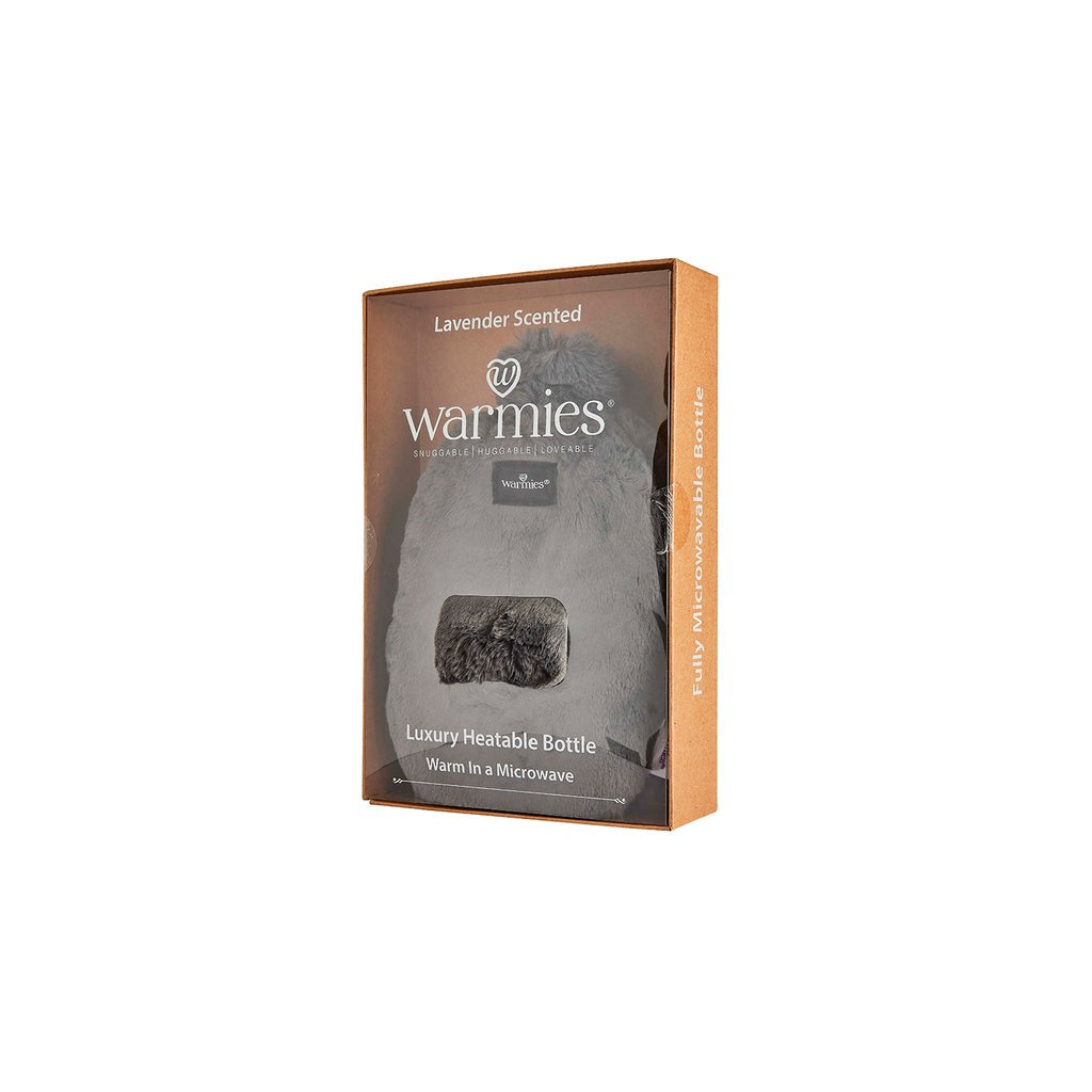 Warmies Luxury Heatable Steel Grey Bottle