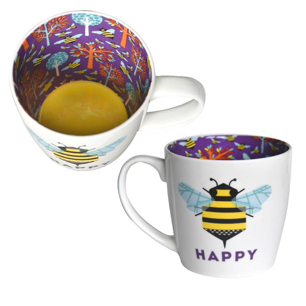 Bee Happy Inside Out Mug