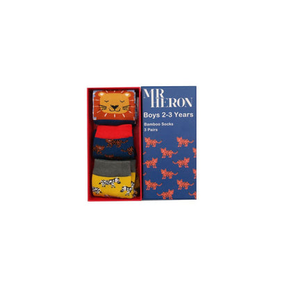 Mr Heron Safari Socks (Kids) (Set of 3)