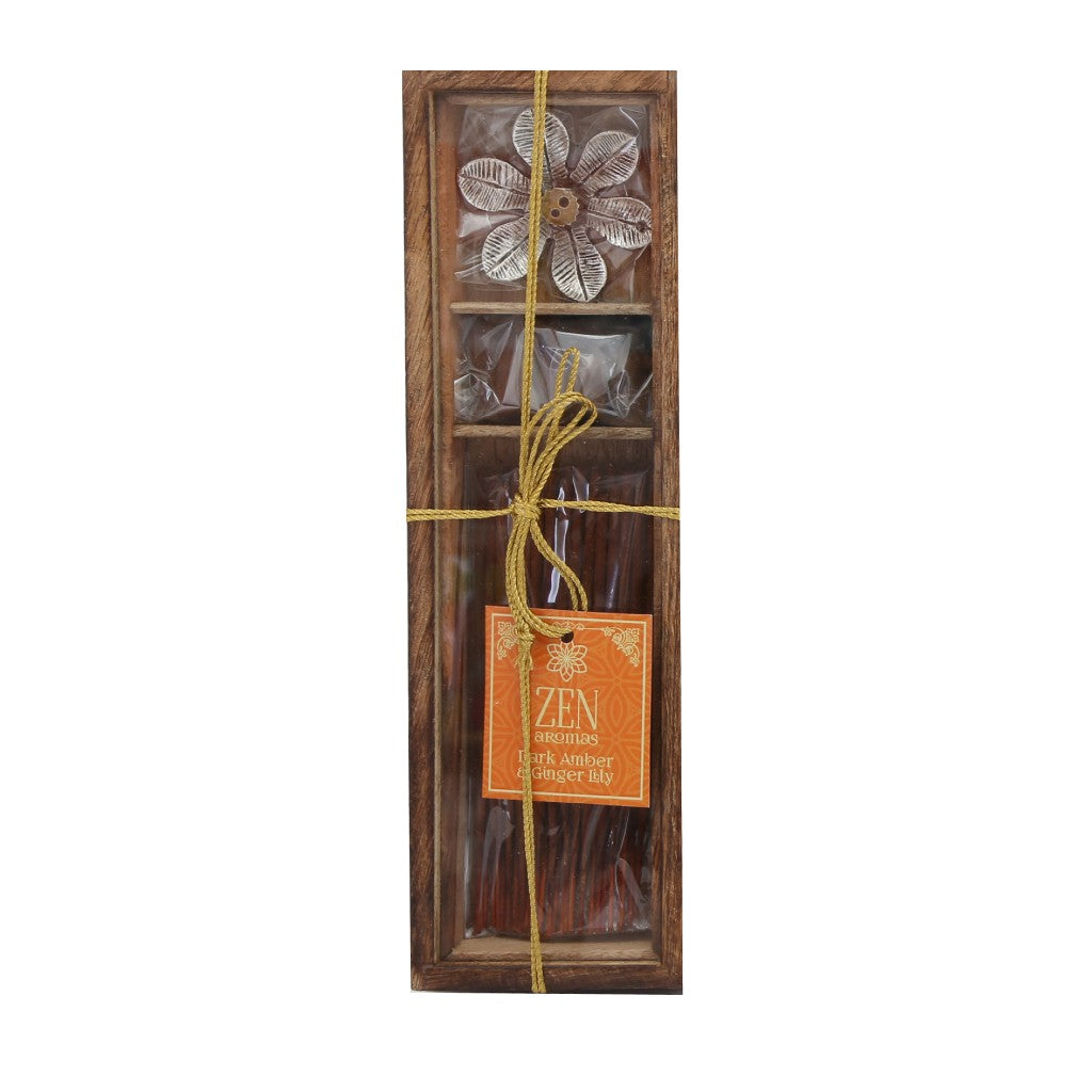 Dark Amber & Ginger Lily Incense Gift Set