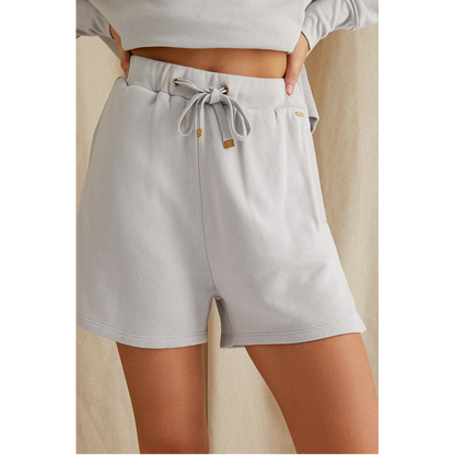 Bamboo Loungewear Dove Grey Shorts