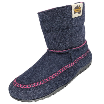 Gumbies Thredbo Navy & Pink Slipper Boots