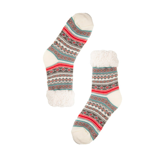 Sherpa White Slipper Socks