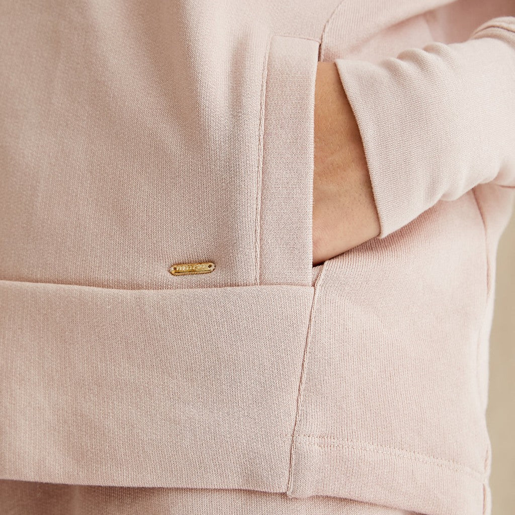 Bamboo Loungewear Rose Pink Crew Sweatshirt