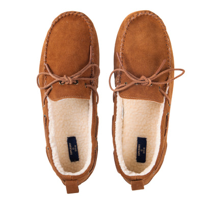 Superdry Tan Suede Mocassin Slippers