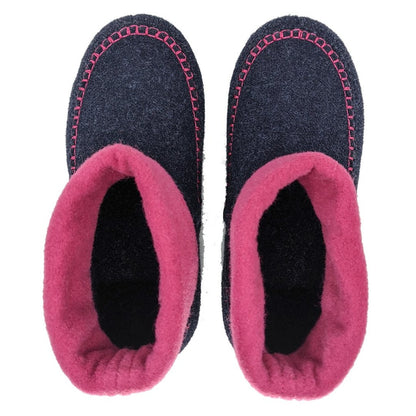 Gumbies Thredbo Navy & Pink Slipper Boots