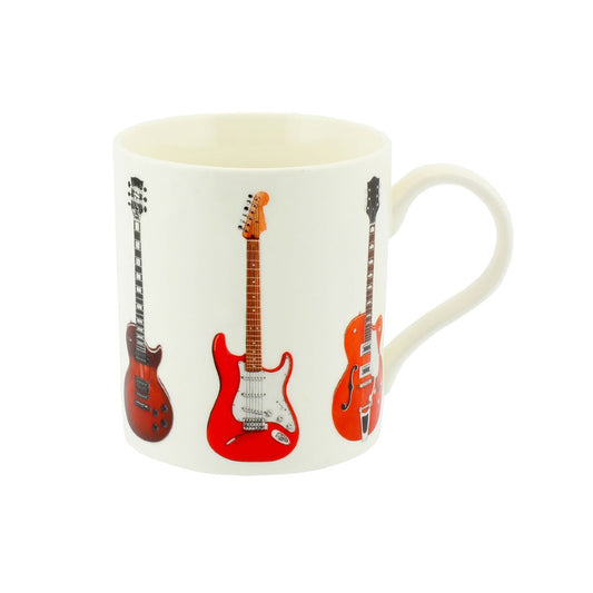 White Guitar Mug